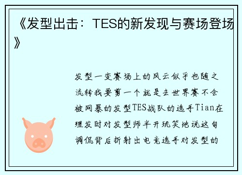 《发型出击：TES的新发现与赛场登场》